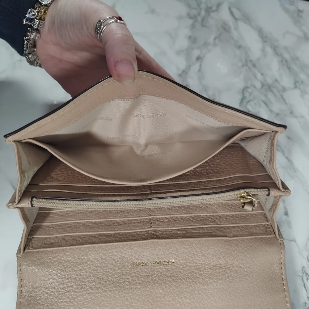 Michael Kors Fulton Wallet Tan Leather